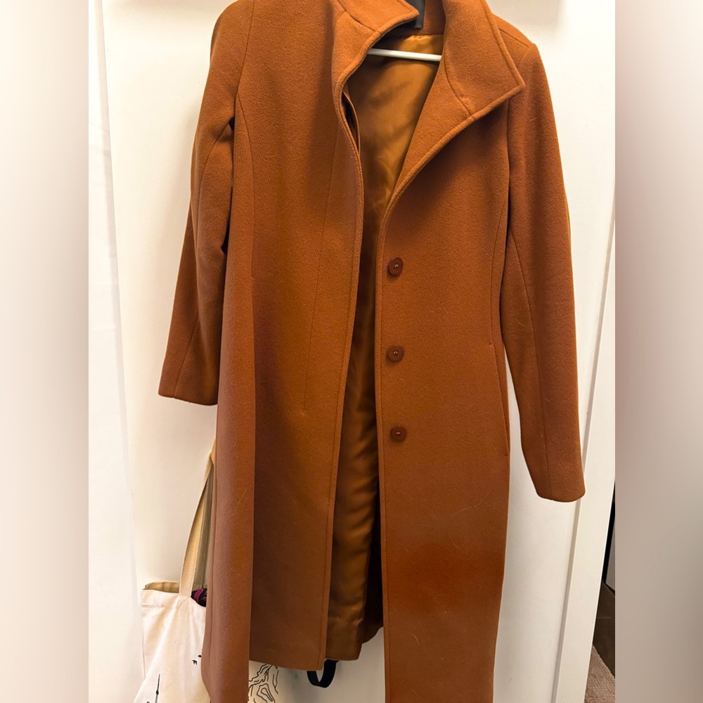 COPY - HiSO Wool Cashmere Coat- Camel ( shin length )
